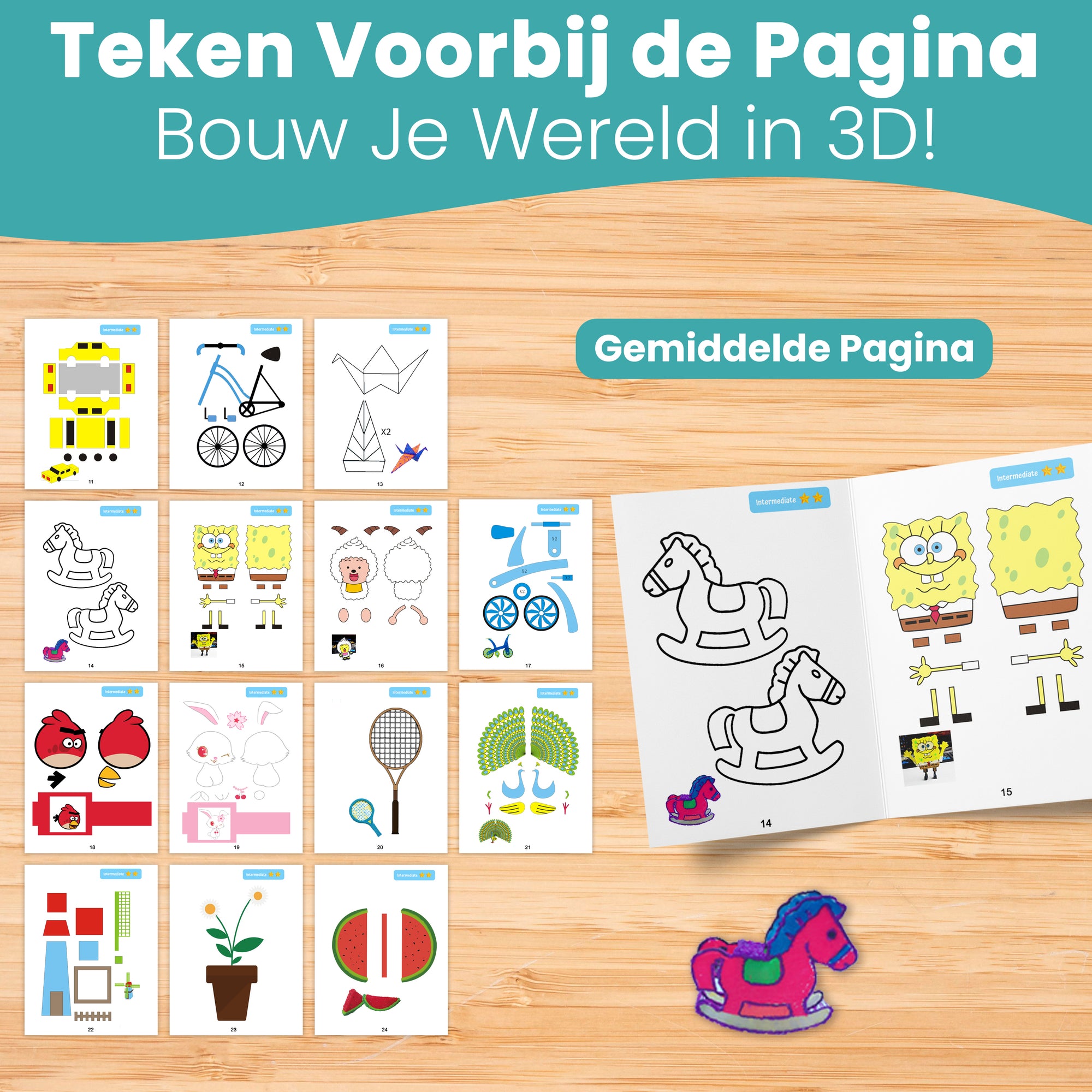 Libro di disegno con penna 3D XXL - 40 modelli